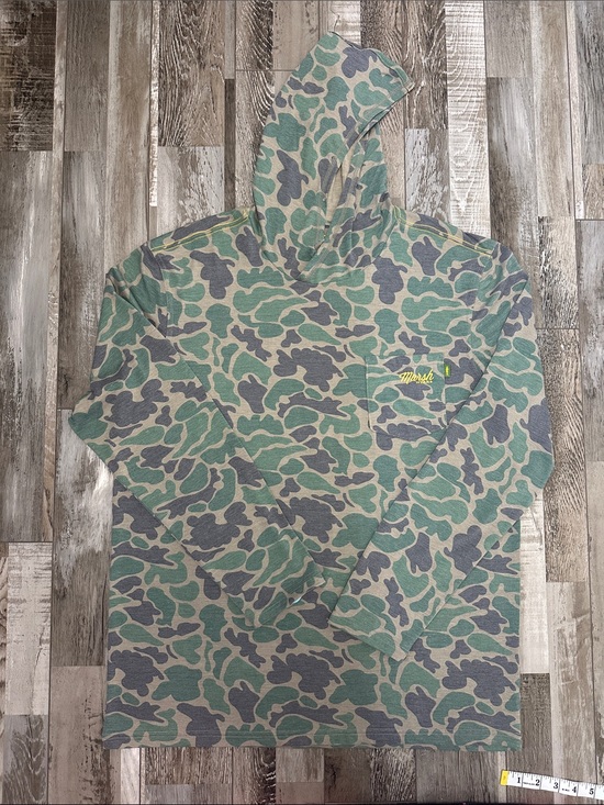 Marsh Wear Other - Marsh Wear Men’s Green & Gray Camo Hooded Pullover